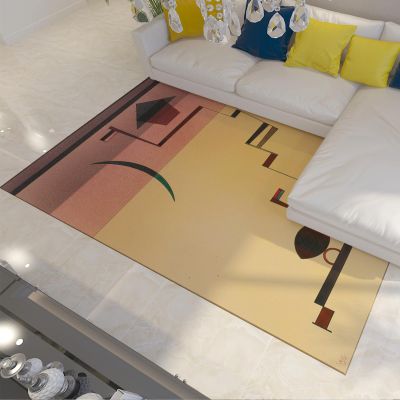 LAIZIHOME Geometric Rugs for Bedroom Wassily Kandinsky Abstract Soft Rugs for Dining Room Non Slip Washable Rugs for Nursery Girls Kids Room 2x3 ft