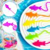 HLARTNET 200 PCS Sticky Shark Toys for Kids, Stretchy Shark Gifts Bulk, Ocean Under Sea Themed Favors Goodie Bags Stuffer, Classroom Prizes Students Rewards view 3