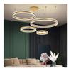 LED Chandelier Adjustable Brushed Gold 3 Rings Ceiling Light with Modern Design for Living Room Dining Room Bedroom Kitchen Foyer Office Hotel(40+60+80+100cm) view 4