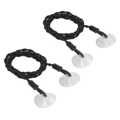 2Pcs Travel Clothesline,Retractable Clothesline with Hooks and Suction Cups Portable Camping Accessories for Outdoor and Indoor Use