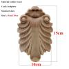 ZAANHA 4pcs Wood Unfinished Furniture Legs Unpainted Wood Carved Decoration for Sofa Couch Chair Ottoman Coffee Table Cabine Sofa Wardrobe Chair, 15x10cm/3.9x5.9inch, 202169 view 2