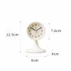 Alarm Clock Bedroom 5-Inches Alarm Clock, Silent Non Ticking Small Clock with Arabic Numerals, Desktop Alarm Clock with Night Light, Battery Operated Table Clock Bedside Clock (Color : E) (1) view 2