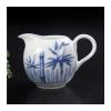 Gravy Boat For Sauces, Dressing and creamer Blue and White Porcelain Coffee Milk Jug Chinese Kung Fu Tea Set Accessories Pitcher 170ml 220ml Small Pot Teaware Sauce Boat Container (Color : E) (D) view 1