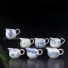 Gravy Boat For Sauces, Dressing and creamer Blue and White Porcelain Coffee Milk Jug Chinese Kung Fu Tea Set Accessories Pitcher 170ml 220ml Small Pot Teaware Sauce Boat Container (Color : E) (D) view 4