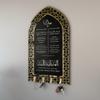 iwa concept Dua for Entering Home and Leaving Home Key Holder, Islamic Home Decor, Mihrab Design, Protection Dua, Housewarming Gift (Black Panel - Gold Acrylic - Medium) view 1