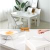 1.5Mm Thick Clear Table Cover Protector, New Plastic Tablecloth Protector, Plastic Table Cover, Table Pad for Dining Room Table, Kitchen, Wood Grain,T,80x100cm/31x39in view 3
