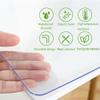1.5Mm Thick Clear Table Cover Protector, New Plastic Tablecloth Protector, Plastic Table Cover, Table Pad for Dining Room Table, Kitchen, Wood Grain,T,80x100cm/31x39in view 4