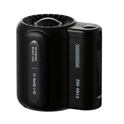 AHDFY 2024 Cool Clip Fan Under Shirt, Waist Clip Fan, Under Shirt Fan, Three-Speed Wind Adjustment, Shirt Fan Clip, Cool Clip, 4500mah, Rechargeable, Personal Waist Fan, Black,White