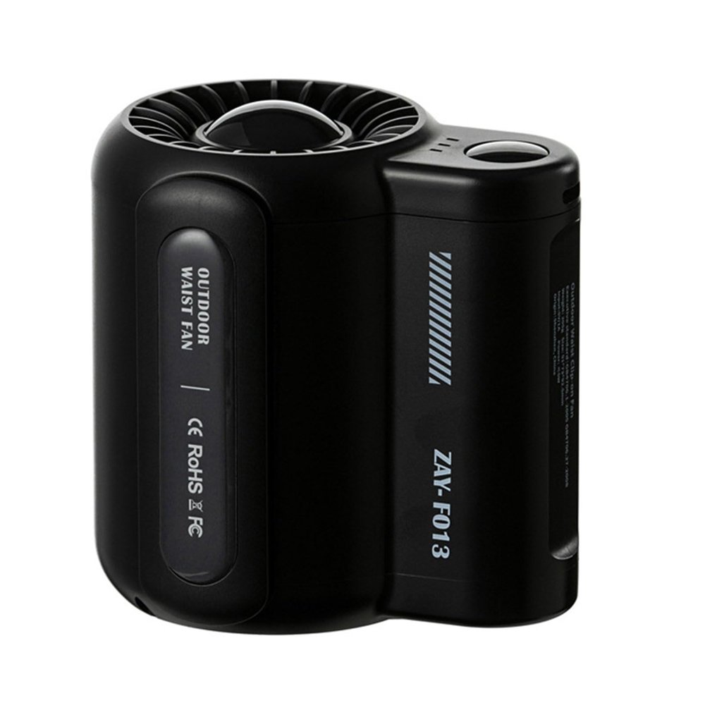 AHDFY 2024 Cool Clip Fan Under Shirt, Waist Clip Fan, Under Shirt Fan, Three-Speed Wind Adjustment, Shirt Fan Clip, Cool Clip, 4500mah, Rechargeable, Personal Waist Fan, Black,White