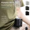 AHDFY 2024 Cool Clip Fan Under Shirt, Waist Clip Fan, Under Shirt Fan, Three-Speed Wind Adjustment, Shirt Fan Clip, Cool Clip, 4500mah, Rechargeable, Personal Waist Fan, Black,White view 3