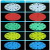 LED Projection Alarm Clock, 180 Adjustable, Wall Clock with 5 Dimming Colors, Analog Face, Brightness Adjustable, Clearly Visible, for Home (Black) view 4