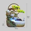 Tabletop Water Fountain Indoor Relaxation Desktop Fountain Waterfall, Zen Meditation Indoor Waterfall Feature with Pump and Water Mist, Illuminated Waterfall for Home Office Bedroom Desk Dcorati (A view 2