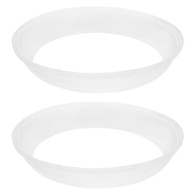 BESTOYARD 2pcs Cotton Candy Machine Cover Bubble Shield Plastic Anti-spill Edge Protector for Marshmallow Dispenser Commercial Floss Maker, 25.50X25.50X4.00CM, Transparent, 1849E5118W0