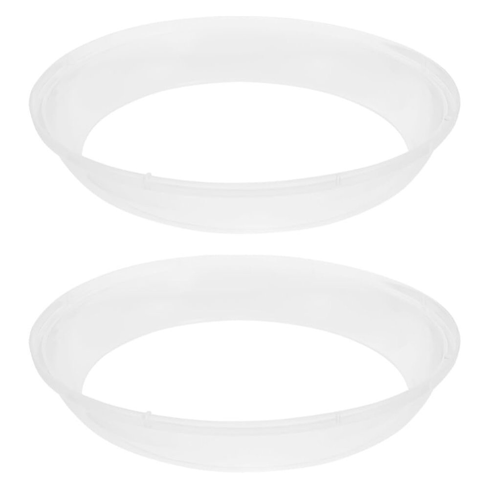 BESTOYARD 2pcs Cotton Candy Machine Cover Bubble Shield Plastic Anti-spill Edge Protector for Marshmallow Dispenser Commercial Floss Maker, 25.50X25.50X4.00CM, Transparent, 1849E5118W0