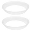 BESTOYARD 2pcs Cotton Candy Machine Cover Bubble Shield Plastic Anti-spill Edge Protector for Marshmallow Dispenser Commercial Floss Maker, 25.50X25.50X4.00CM, Transparent, 1849E5118W0 view 1