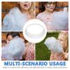 BESTOYARD 2pcs Cotton Candy Machine Cover Bubble Shield Plastic Anti-spill Edge Protector for Marshmallow Dispenser Commercial Floss Maker, 25.50X25.50X4.00CM, Transparent, 1849E5118W0 view 4