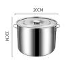 Cook Home Stockpot with Lid, Stainless Steel Soup Pot Heavy Duty Pot with Double Handle Induction Pot for Boiling Strew Simmer for Home Restaurant view 4