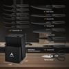 Arrtcy Knife Set with Block - Kitchen Knife Set German High-Carbon Steel - 15-Piece with Built-in Sharpener & Dishwasher Safe - Ergonomic Anti-Slip Handles,Black,Gift Box Included view 2