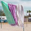 BAY LAUREL Turkish Beach Towel with Travel Bag 39 x 71 Quick Dry Sand Free Lightweight Large Oversized Towels Light view 4