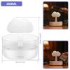 AKYLDI Rain Humidifier, with 7 Color Lights Rainfall Humidifier Automatic Shut-Off Rain Diffuser for Bedroom Desk,Black view 2