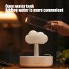 AKYLDI Rain Humidifier, with 7 Color Lights Rainfall Humidifier Automatic Shut-Off Rain Diffuser for Bedroom Desk,Black view 4