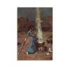 John William Waterhouse Wall Art The Magic Circle Canvas Art Poster And Wall Art Picture Print Modern Family Bedroom Decor Posters 24x36inch(60x90cm) view 1