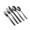 Cambridge 516620GZDS Toya Black Satin 20-Piece Flatware Set view 1
