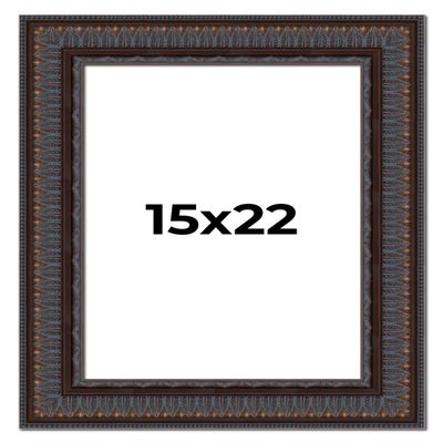 Poster Palooza 15x22 Frame Bronze Gold Ornate Harvest Picture Frame | 3 Inch Wide Moulding | Solid Wood Picture Frame with UV Acrylic Plexiglass, Foam Board Backing & Hanging Hardware Included