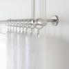 MODE Cambria Designer Series - Premium 4 foot Custom Curtain Rod - 1-1/8 inch Large Diameter - Non-Adjustable for a Seamless Look - Premium Designer Brackets and End Caps - Brushed Nickel Finish view 2