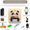 Sculpture with Tray Desktop Cute Ingot Panda Statue Tray, Creative Resin Storage Tray for Wine Cabinet, Candy Tray, Housewarming Gift view 3