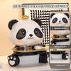 Sculpture with Tray Desktop Cute Ingot Panda Statue Tray, Creative Resin Storage Tray for Wine Cabinet, Candy Tray, Housewarming Gift view 4