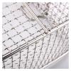 BABETRUE Fries Basket Stainless Steel Hanging Steel Fryer Food Fryer Basket Strainer Plastic Handle Square Removable Kitchen Cooking Tools Fry Baskets with Handle view 3