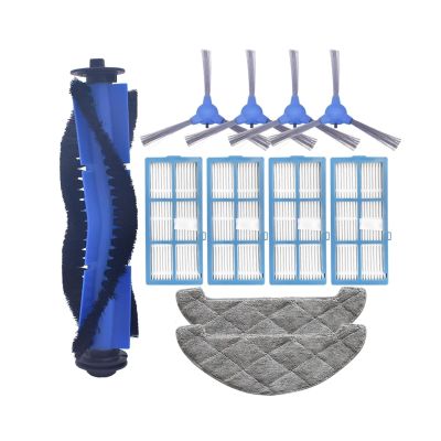 PRLDXJPL Vacuum Cleaner Main Side Brush Mop Cloth Hepa Filter Rags. Compatible for Proscenic 850T/850P. Robot Vacuum Cleaner Parts, Household Cleaning Spare Parts.(Color:Set -a), sf67tgdf7uobg