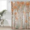 Orange Tree Leaf Shower Curtain Set with Hook 72" x 96",Washable Cloth Polyester Fabric Shower+Curtain,Waterproof Bath/Bathroom/Showers/Bathtubs Curtains Modern Abstract Forest Graffiti Painting Art view 4