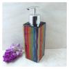 GTEFSWS Countertop Soap Dispensers Soap Dispenser Colorful Striped Soap Pump Ceramic Shower Pump Bottle Baby Lotion Dispenser for Bathroom Kitchen Bottles view 3