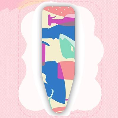 FIEZFEAT 48x15In Ironing Board Cover, Iron Pad Covers Standard Size Board Covers Replacement, Elastic Edge, Scorch Resistant, 36x12 43x13In(Color:E,Size:43x13in/110x34cm)