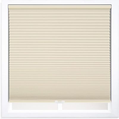 DEZ FURNISHINGS Cordless 1.5" Blackout Cellular Shade, Tan, 64.5" W x 54" H