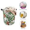Laundry Basket for Bathroom Laundry Hamper with Handles Red Berry Art Laundry Basket Waterproof Storage Basket for Dirty Clothes Circular Lightweight Organizer Basket Dirty Clothes Hamper for Bedroom view 3