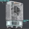 Evaporative Air Cooler with 55L Water Tank, Portable Outdoor Air Conditioner with 4 Ice Pack, Oscillation, 3 Speed for Garage, Yard, Commercial Use(Size:95cm/37in 55L) view 3