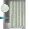 Green Paisley Ethnic Shower Curtain Set with Hook 36" x 78",Washable Cloth Polyester Fabric Shower+Curtain,Waterproof Bath/Bathroom/Showers/Bathtubs Curtains Traditional Oriental Mandala Floral Boho view 3