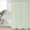 Green Paisley Ethnic Shower Curtain Set with Hook 36" x 78",Washable Cloth Polyester Fabric Shower+Curtain,Waterproof Bath/Bathroom/Showers/Bathtubs Curtains Traditional Oriental Mandala Floral Boho view 4