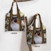 Xsovgoi Calico Cat Canvas Tote Bags For Grocery Shopping Reusable Cloth Bags Soft Shoulder Bag view 3