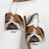 Xsovgoi English Bulldog Canvas Tote Bags For Grocery Shopping Reusable Cloth Bags Soft Shoulder Bag view 3