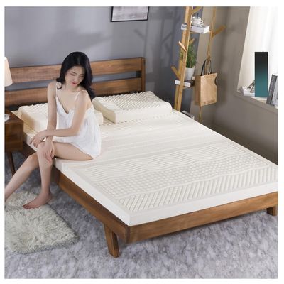 BIRJXVTO Natural Latex Hybrid Mattress, Breathable, Soft, and Comfortable Bed Toppers for Back Pain, Latex Mattress for Better Sleep,5cm,100 * 190cm