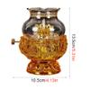 UNbit Kerosene Lamp, Oil Lamps for Indoor Home Buddha Front Light Kerosene Lamp with Yellow Crystal Glass Lotus Light Holder Ultra Pure Paraffin Lamp OilCandle Holder Lantern Night Light Lamp view 2