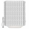 Black White Striped Shower Curtain Set with Hook 36" x 78",Washable Cloth Polyester Fabric Shower+Curtain,Waterproof Bath Curtains for Bathroom,Showers,Bathtubs Decor Contemporary Minimalist Geometric view 1