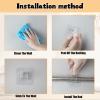 10PCS No Drill Curtain Rod Brackets, Nail-Free Self-Adhesive Curtain Rod Hooks, Multi-Purpose Adjustable Curtain Rod Hooks for Home, Kitchen, Bathroom(Transparent) view 3