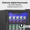 DOGHLY 2.6 Cu.ft Beverage Refrigerator Cooler, 95 Can Mini Fridge with Glass Reversible Door, Digital Temperature Display for Soda, Beer or Wine For Office or Bar with Adjustable Removable Shelves view 4