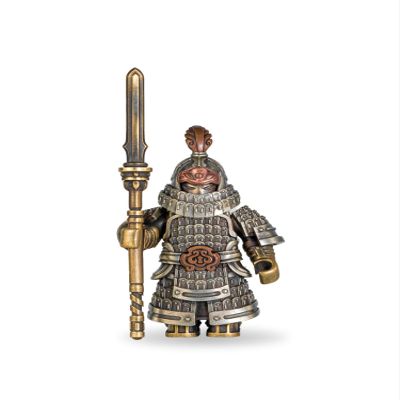COPPERTIST.WU Jin Iron Soldier Figurine Statue Ornament Craft Collection for Home Living Room Office