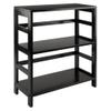 Yardlio Timeless Espresso Shelving Unit with Spacious Compartments for Storage Baskets view 1